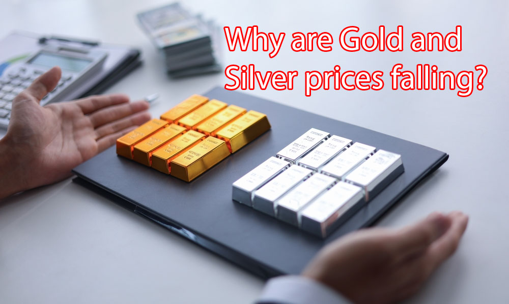 gold and silver prices falling